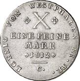 Reverse Thaler 1812 C Small laurel wreath