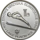 Reverse 200 Zlotych 1980 MW XIII Winter Olympic Games - Lake Placid 1980