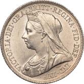 Obverse Shilling 1898 TB
