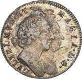 Obverse Threepence 1691 Second busts
