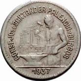 Obverse 50 Céntimos 1937 Santander, Palencia and Burgos