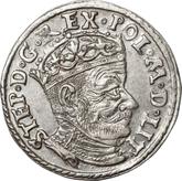 Obverse 3 Groszy (Trojak) 1580 Lithuania