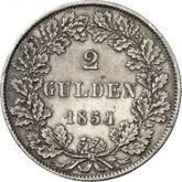 Reverse 2 Gulden 1854