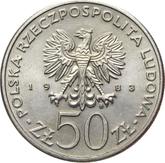 Obverse 50 Zlotych 1983 MW SW Ignacy Lukasiewicz