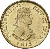 Obverse 2 Escudos 1813 M IG