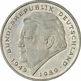 Obverse 2 Mark 1991 G Franz Josef Strauss