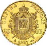 Reverse 50 Francs 1857 A