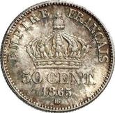 Reverse 50 Centimes 1865 BB