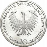 Reverse 10 Mark 1988 D Schopenhauer
