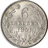 Reverse 6 Kreuzer 1831
