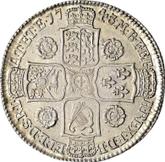 Reverse Halfcrown 1743 Old Head