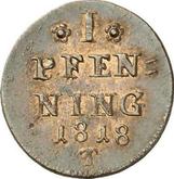 Reverse 1 Pfennig 1818 T