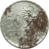 Reverse 50 Céntimos 1937 Pattern