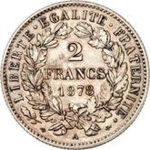 Reverse 2 Francs 1878 A With Motto