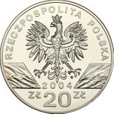 Obverse 20 Zlotych 2004 MW UW Harbour porpoise