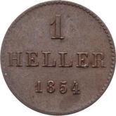 Reverse 1 Heller 1854