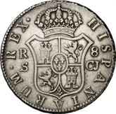 Reverse 8 Reales 1816 S CJ