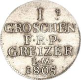 Reverse Groschen 1805