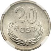 Reverse 20 Groszy 1970 MW
