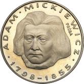 Reverse 100 Zlotych 1978 MW Pattern 200th Birthday of Adam Mickiewicz