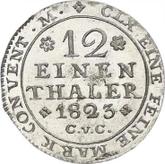 Reverse 1/12 Thaler 1823 CvC