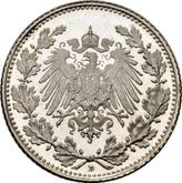 Reverse 1/2 Mark 1908 D