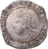Obverse Sixpence 1598 Sixth issue