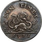 Reverse 2 Grosze (1/2 Zlote) 1771 Pattern Monogram in block letters