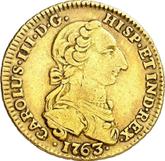 Obverse 2 Escudos 1763 NR JV