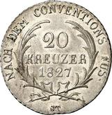 Reverse 20 Kreuzer 1827 ST