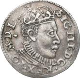 Obverse 3 Groszy (Trojak) 1588 ID Poznań Mint