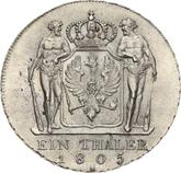 Reverse Thaler 1805 A