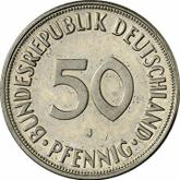Obverse 50 Pfennig 1974 J