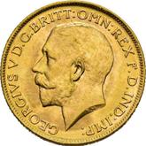 Obverse Sovereign 1924 M