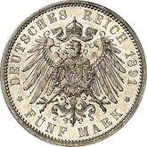 Reverse 5 Mark 1891 A Hesse