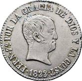 Obverse 4 Reales 1822 B SP