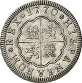 Reverse 2 Reales 1770 S CF