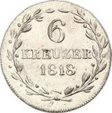 Reverse 6 Kreuzer 1818