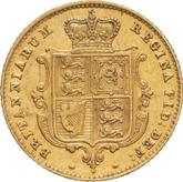 Reverse Half Sovereign 1865