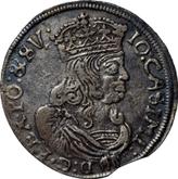 Obverse 6 Groszy (Szostak) 1661 AT Bust without circle frame