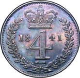 Reverse Fourpence (Groat) 1841