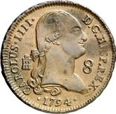 Obverse 8 Maravedís 1794