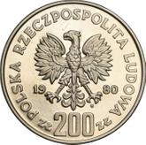 Obverse 200 Zlotych 1980 MW Pattern Casimir I the Restorer
