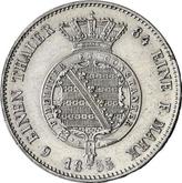 Reverse 1/6 Thaler 1855 F