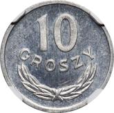 Reverse 10 Groszy 1972 MW