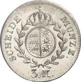 Reverse 3 Kreuzer 1825