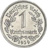 Obverse 1 Reichsmark 1939 A