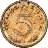 Obverse 5 Reichspfennig 1938 F