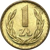 Reverse 1 Zloty 1949 Pattern