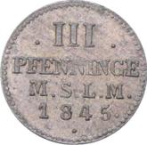 Reverse 3 Pfennig 1845